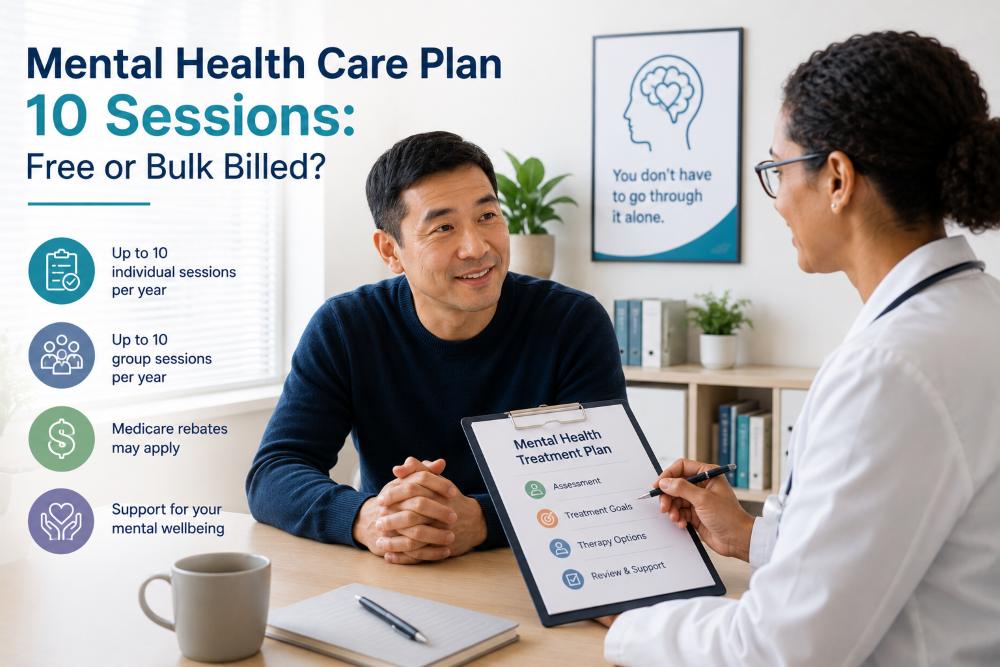 Are Mental Health Care Plan's 10 Sessions Free or Bulk Billed